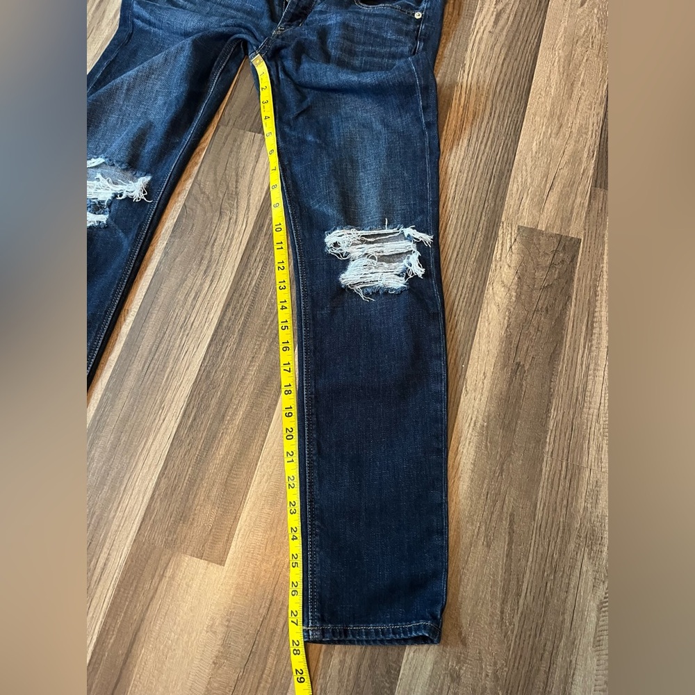 American Eagle Outfitters Tomgirl Distressed Button Fly Jeans SZ 0 - Picture 9 of 11